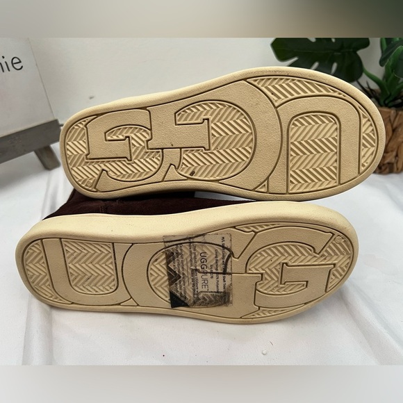 Ugg kids barley Demi brown suede and wool lined rubber sole boot size 13 - Picture 8 of 10